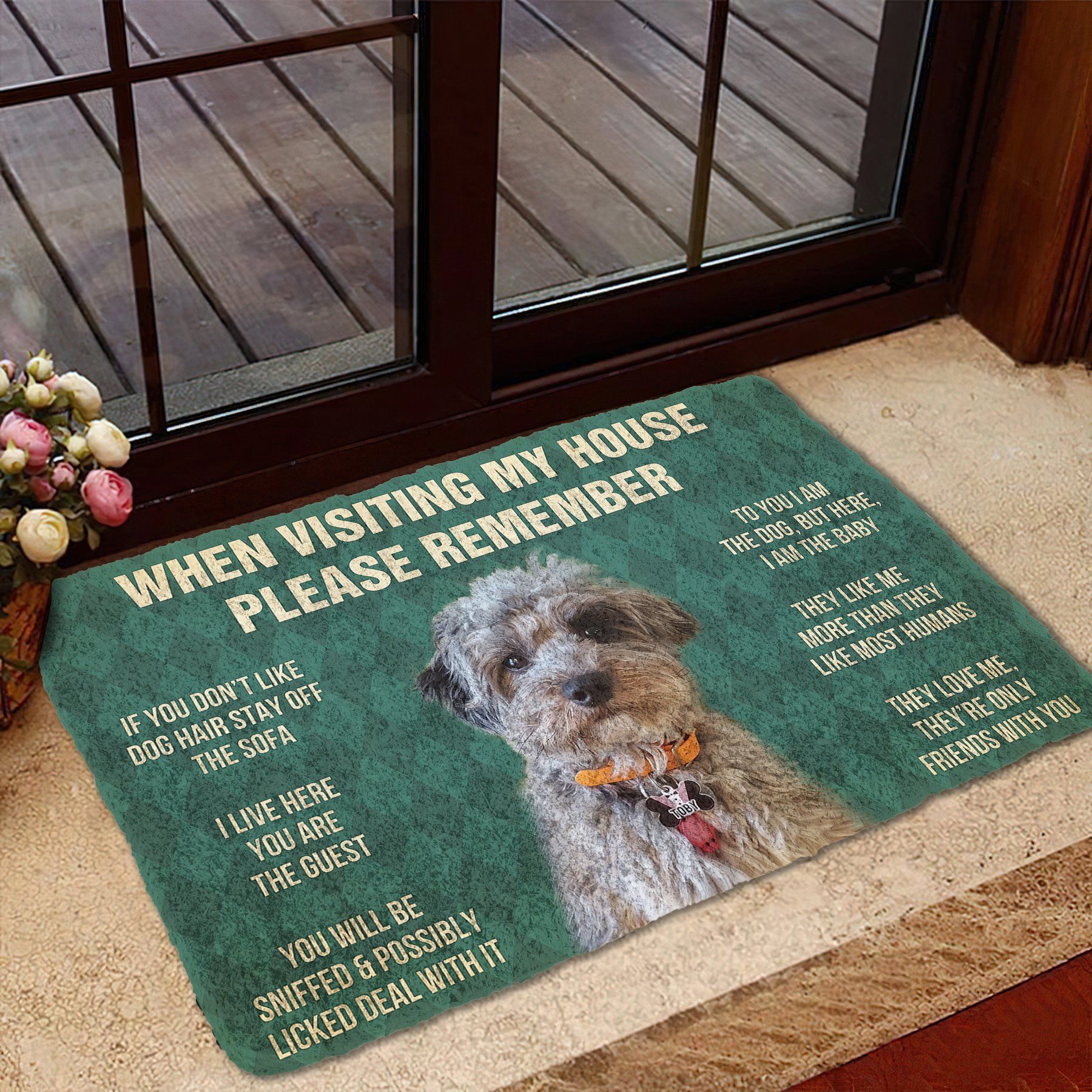 Gearhumans Gearhuman 3D Please Remember Dog Custom Doormat GV110310 Doormat