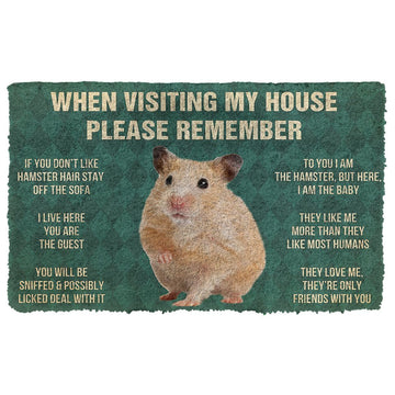 Gearhumans GEARHUMAN 3D PLEASE REMEMBER HAMSTER DOORMAT