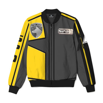 Gearhumans Gearhuman 3D Power Rangers SPD Yellow Uniform Custom Bomber GB220230 Bomber Jacket Bomber S