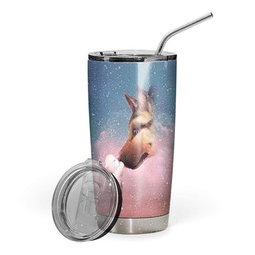 Gearhumans 3D Pride & Prejudice Design Vacuum Insulated Glitter Tumbler