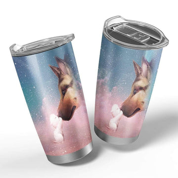 Gearhumans 3D Pride & Prejudice Design Vacuum Insulated Glitter Tumbler