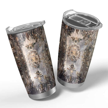 Gearhumans 3D Renaissance Art Design Vacuum Insulated Glitter Tumbler