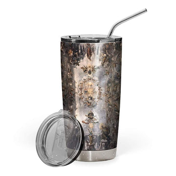 Gearhumans 3D Renaissance Art Design Vacuum Insulated Glitter Tumbler