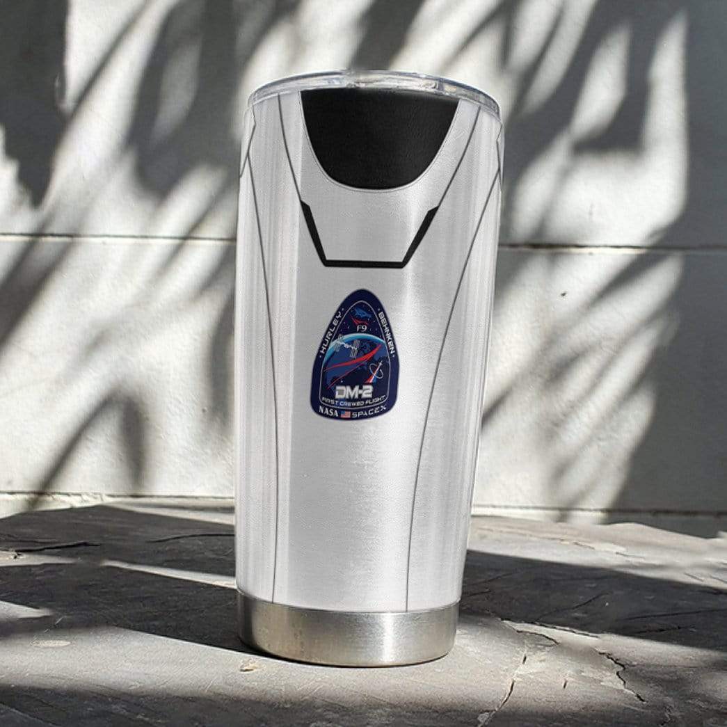 Gearhumans Gearhuman 3D SpaceX NASA Spacesuit Custom Name Design Vacuum Insulated Tumbler GW07065 Tumbler