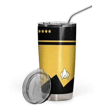 Gearhumans 3D Star Trek Custom Design Vacuum Insulated Tumbler
