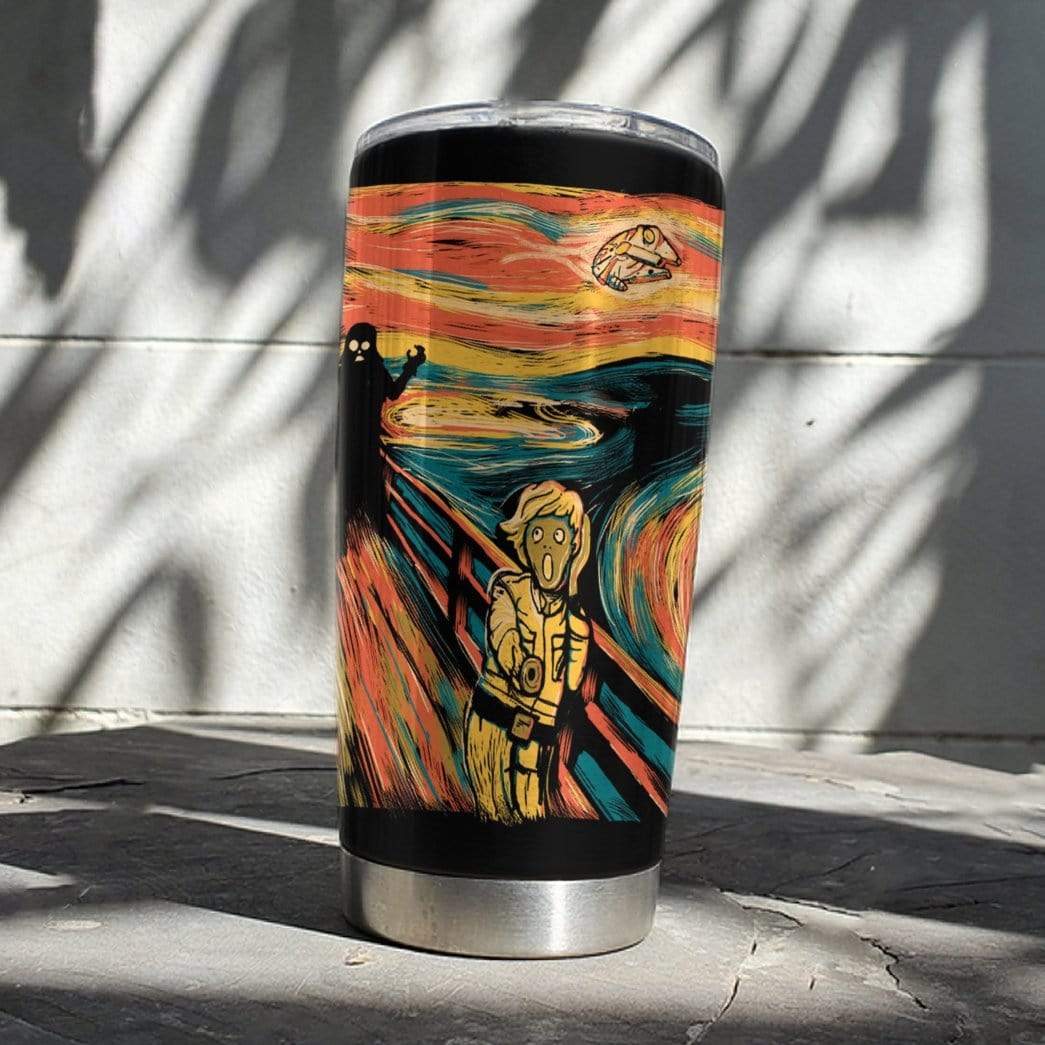 Gearhumans Gearhuman 3D Star Wars Custom Design Vacuum Insulated Glitter Tumbler GH250514 Glitter Tumbler