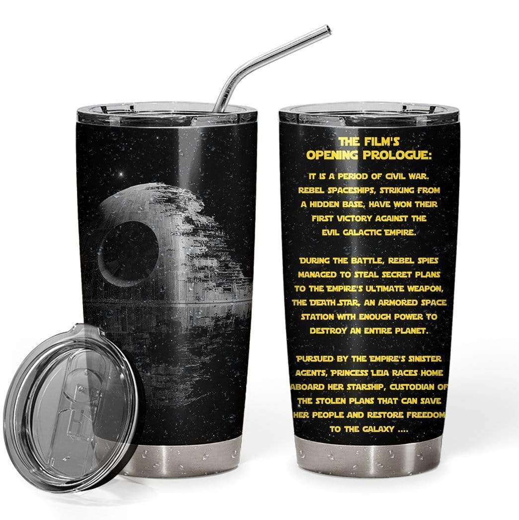 Gearhumans Gearhuman 3D Star Wars Intro Custom Design Vacuum Insulated Tumbler GL14083 Tumbler