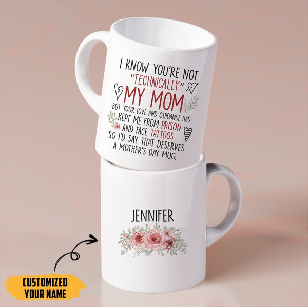 Cheap Stepmom Gifts, I Realize You're Not Technically My Mom. but