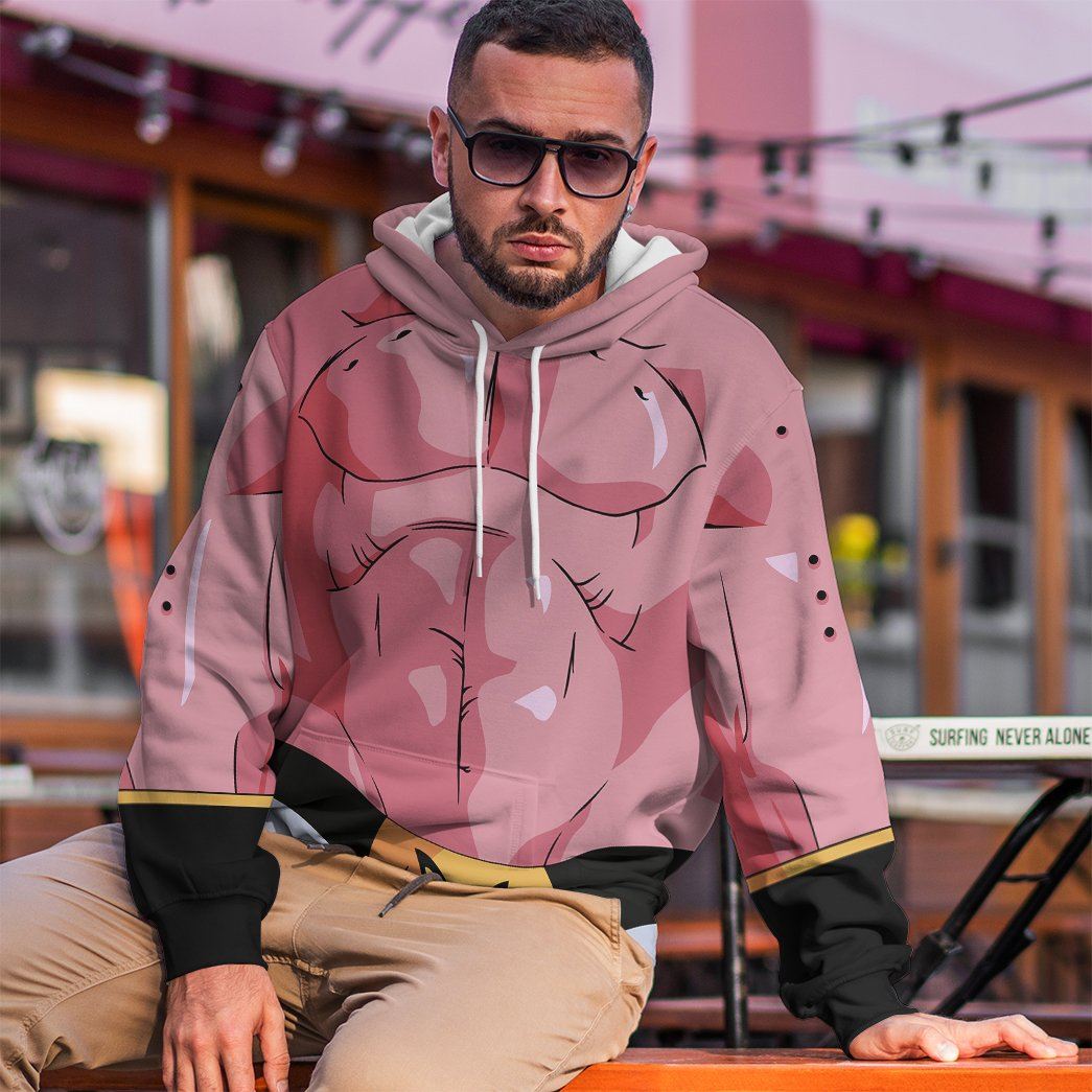 Gearhumans 3D Super Buu Majin Boo Dragon Ball Tshirt Hoodie Apparel