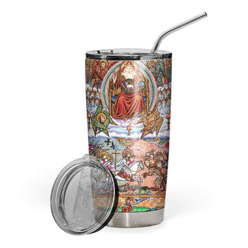 Gearhumans 3D The Apocalypse Triptych Custom Design Vacuum Insulated Tumbler