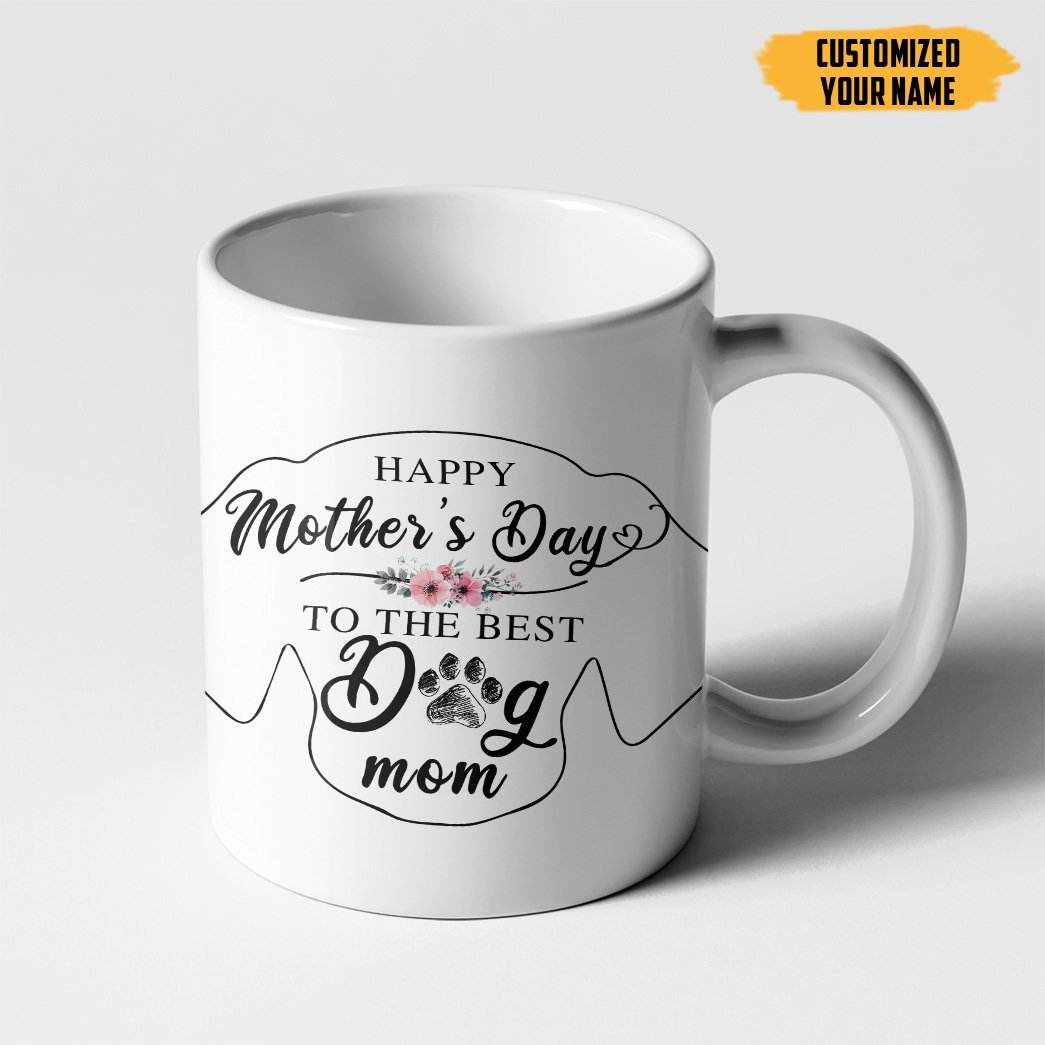 Gearhumans Gearhuman 3D The Best Dog Mom Mother's Day Custom Name Mug GS290312 Mug