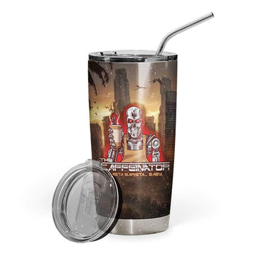 Gearhumans 3D The Caffenator Terminator Parody Custom Name Design Tumbler