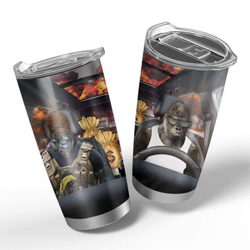 Gearhumans 3D The Fast And The Furious Custom Design Vacuum Insulated Tumbler