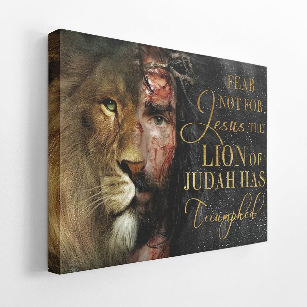 Gearhumans Gearhuman 3D The Lion Of Judah Has Triumphed Custom Canvas GW15033 Canvas