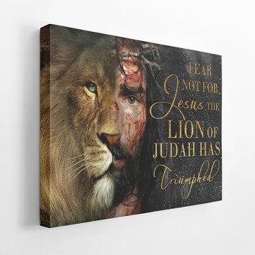 Gearhumans 3D The Lion Of Judah Has Triumphed Custom Canvas