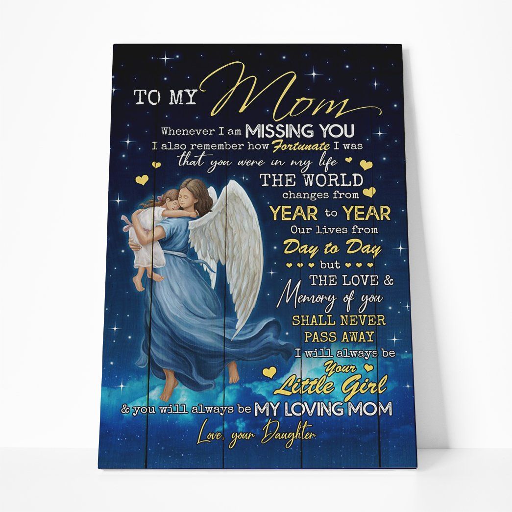 Gearhumans Gearhuman 3D To My Angel Mom Canvas GJ010412 Canvas 1 Piece Non Frame M