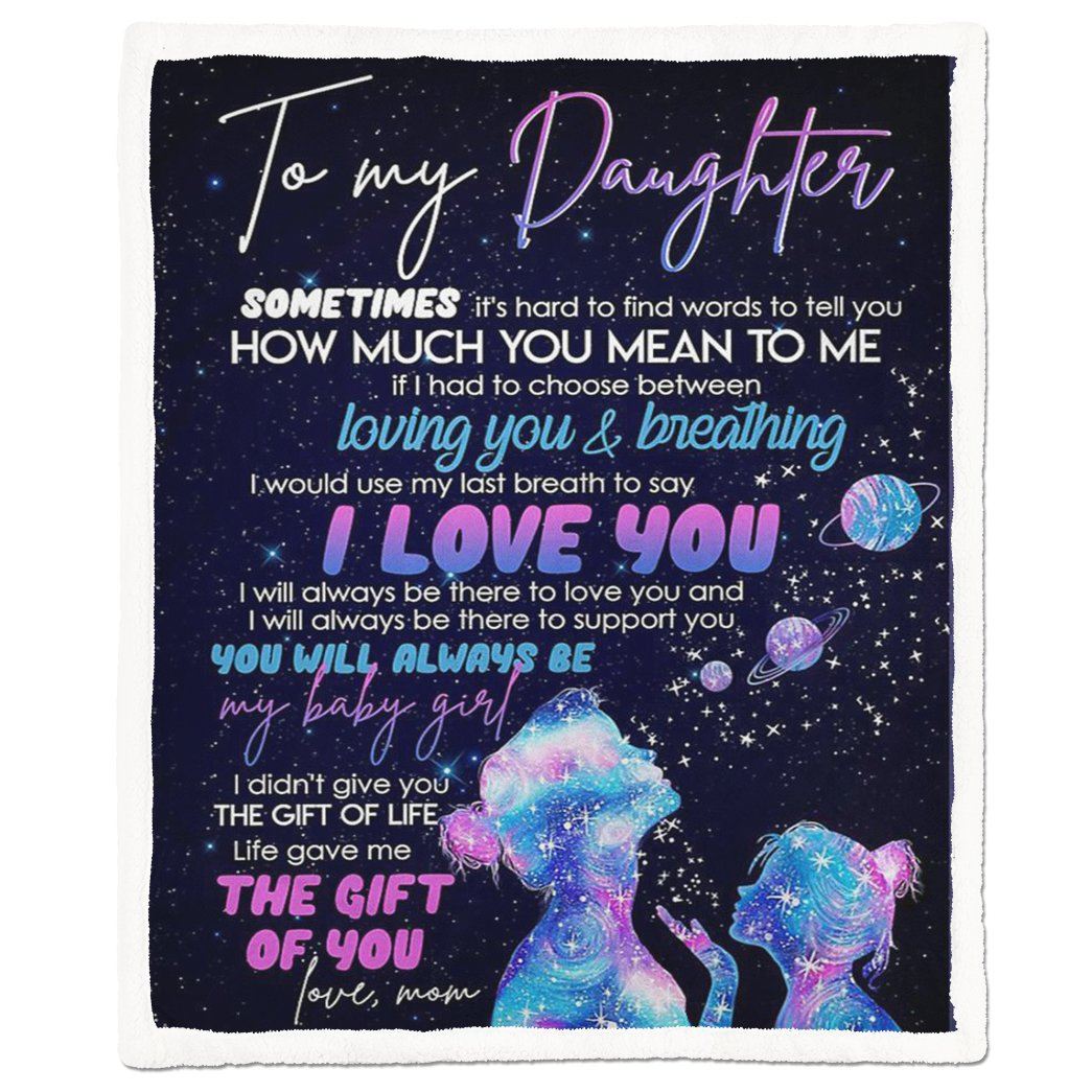 Gearhumans Gearhuman 3D To My Daughter Blanket GJ020415 Blanket Blanket M(51''x59'')