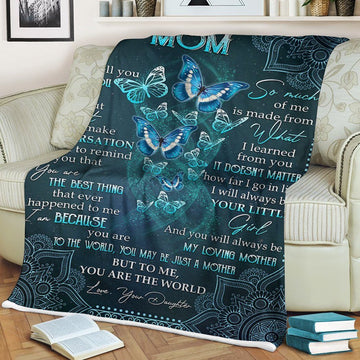 Gearhumans 3D To My Mom From Your Daughter Blanket