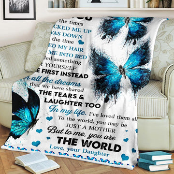 Gearhumans 3D To My Mom I Love You For All The Times Blanket