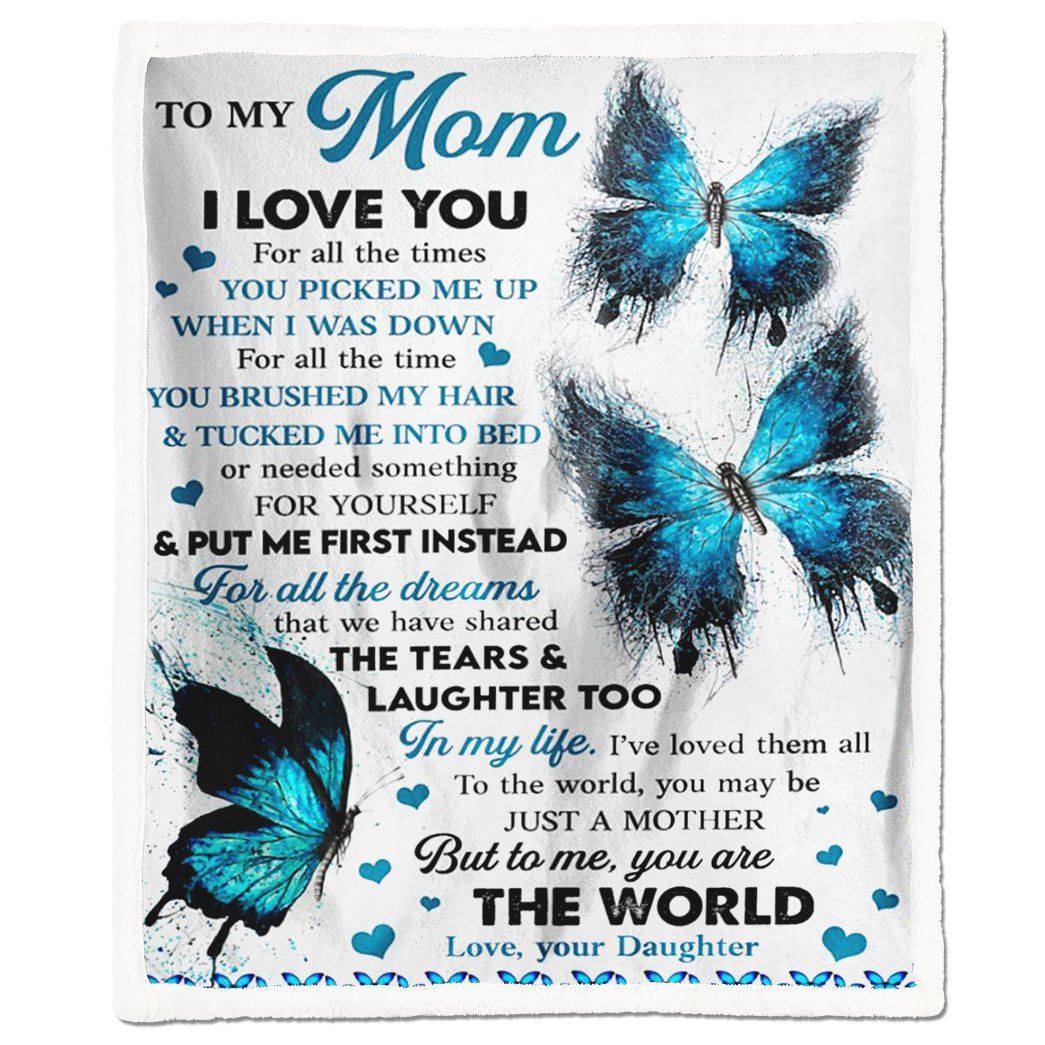 Gearhumans Gearhuman 3D To My Mom I Love You For All The Times Blanket GH290320 Blanket Blanket M(51''x59'')