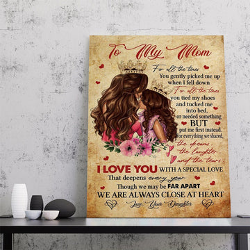 Gearhumans 3D To My Mom I Love You with A Special Love Canvas