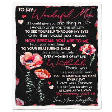 Gearhumans Gearhuman 3D To My Mom Letter From Daughter Blanket GH290319 Blanket Blanket M(51''x59'')