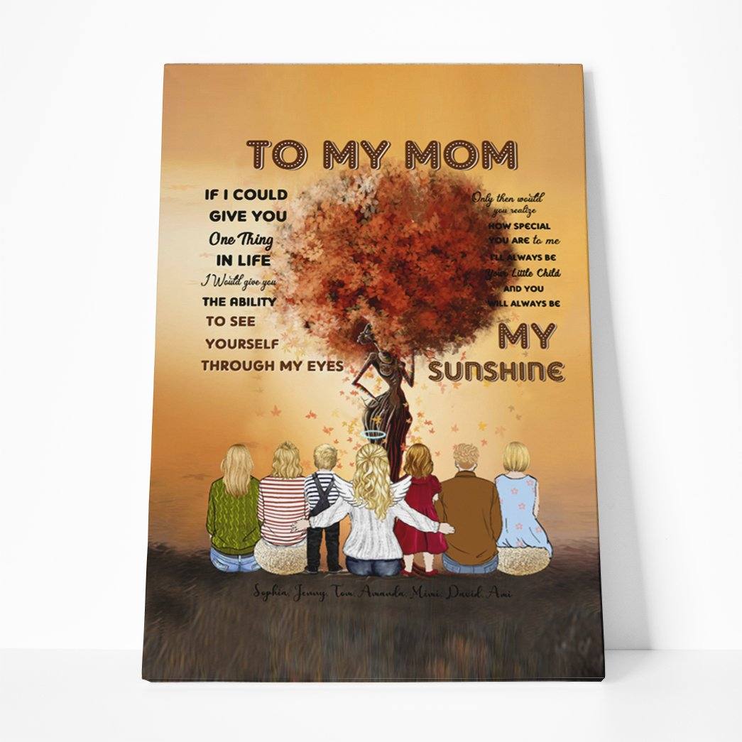 Gearhumans Gearhuman 3D To My Mom My Sunshine Canvas GH290330 Canvas 1 Piece Non Frame M