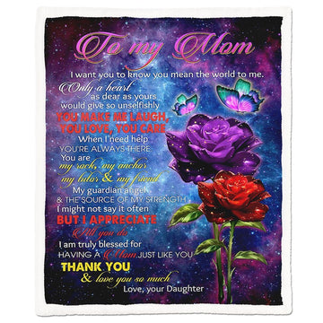 Gearhumans Gearhuman 3D To My Mom Rosie Blanket GJ020417 Blanket Blanket M(51''x59'')