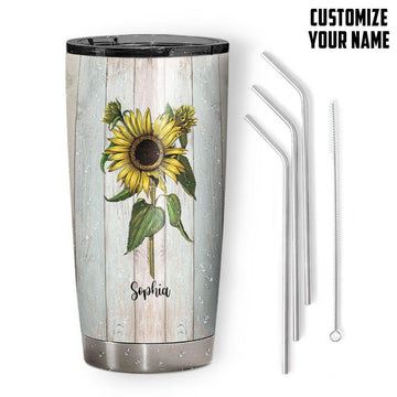 Gearhumans 3D To My Mom You Are The World Mothers Day Gift Custom Name Design Insulated Vacuum Tumbler