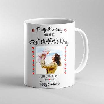 Gearhumans Gearhuman 3D To My Mommy On Our First Mothers Day Custom Name Mug GJ300312 Mug 11oz