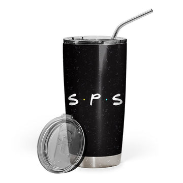 Gearhumans 3D USPS Custom Design Vacuum Insulated Glitter Tumbler