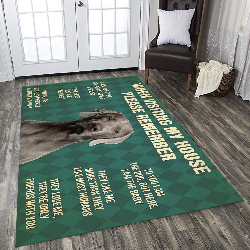 Gearhumans Gearhuman 3D Weimaraner Dog Carpet GV240319 Square Carpet