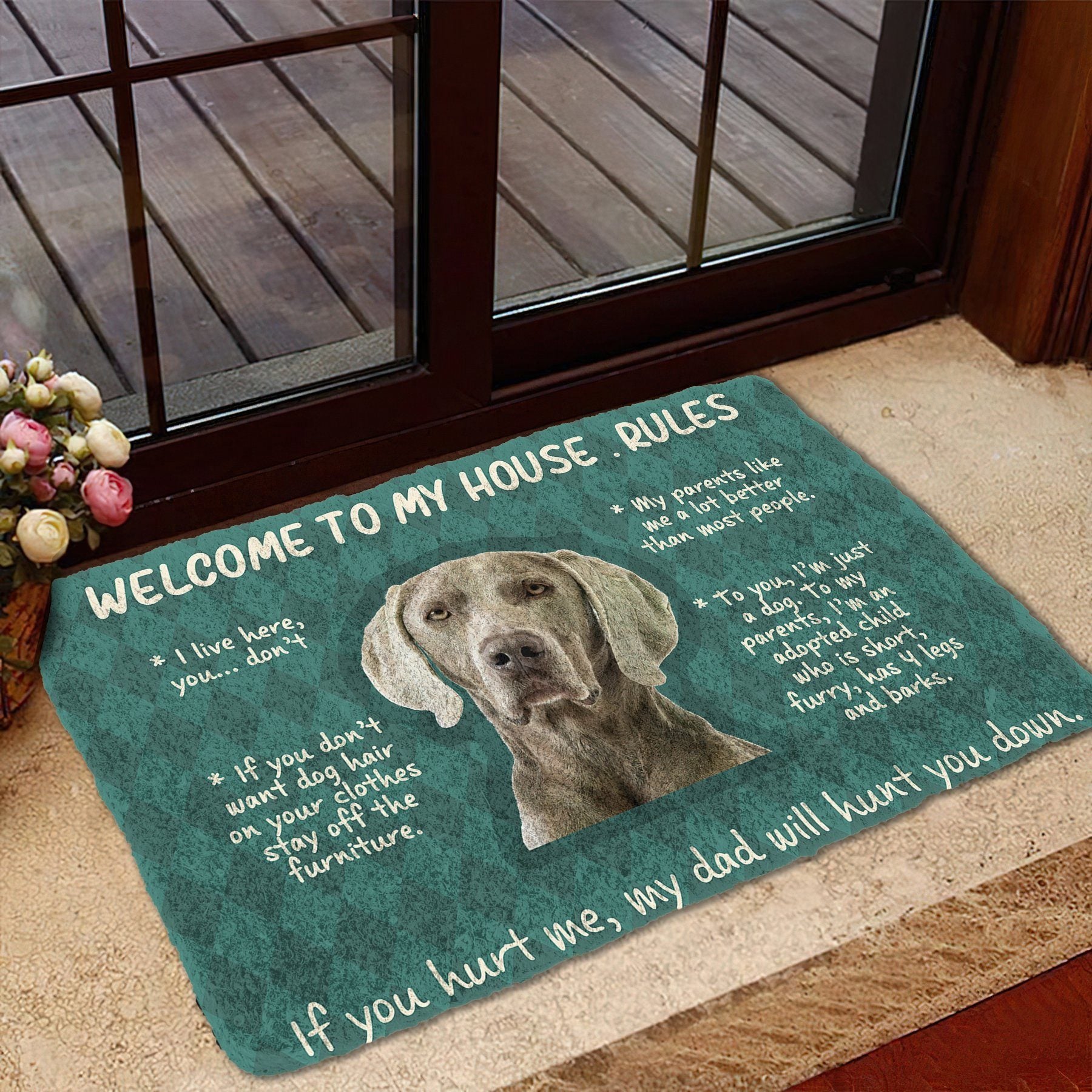 Weimaraner doormat outlet