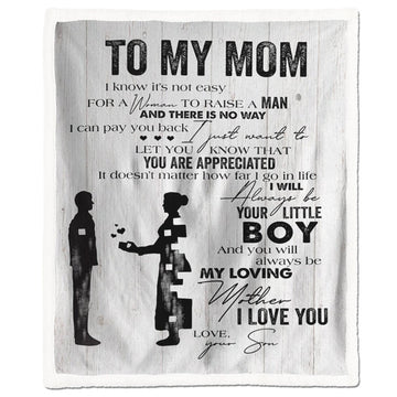 Gearhumans 3D You Will Always Be My Loving Mother Love From Son Blanket