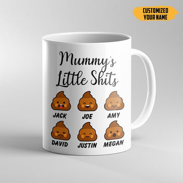 Gearhumans Gearhuman Mommy Littles Shits White Mug GH260305 Mug 11oz