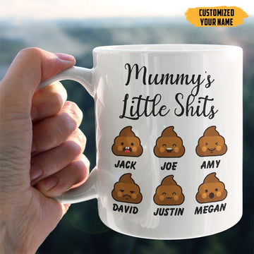 Gearhumans Mommy Littles Shits White Mug