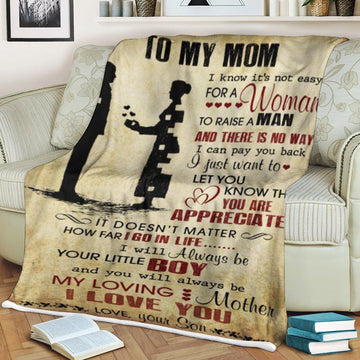 Gearhumans To My Mom Blanket