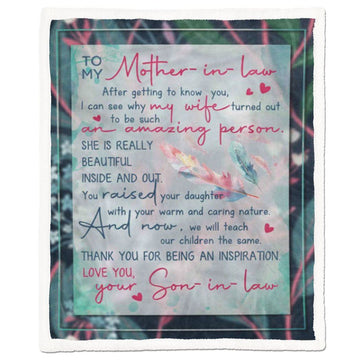 Gearhumans Gearhuman To My Mother in law Blanket GH260321 Blanket Blanket M(51''x59'')