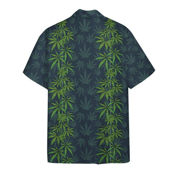 Gearhumans 3D Cannabis Leaves Hawaii Shirt
