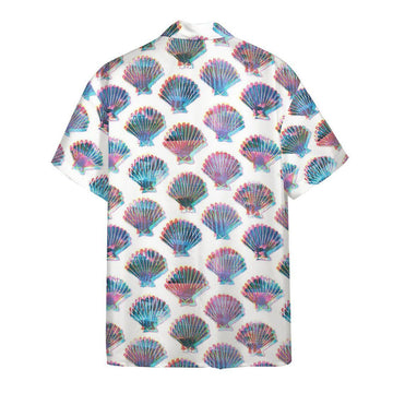 Gearhumans Gearhumsn 3D Holographic Seashells Hawaii Shirt