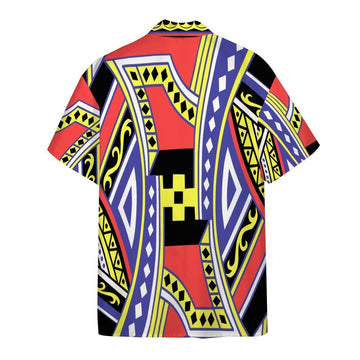 Gearhumans Gearhumsn 3D King of Diamonds Cesar Hawaii Shirt