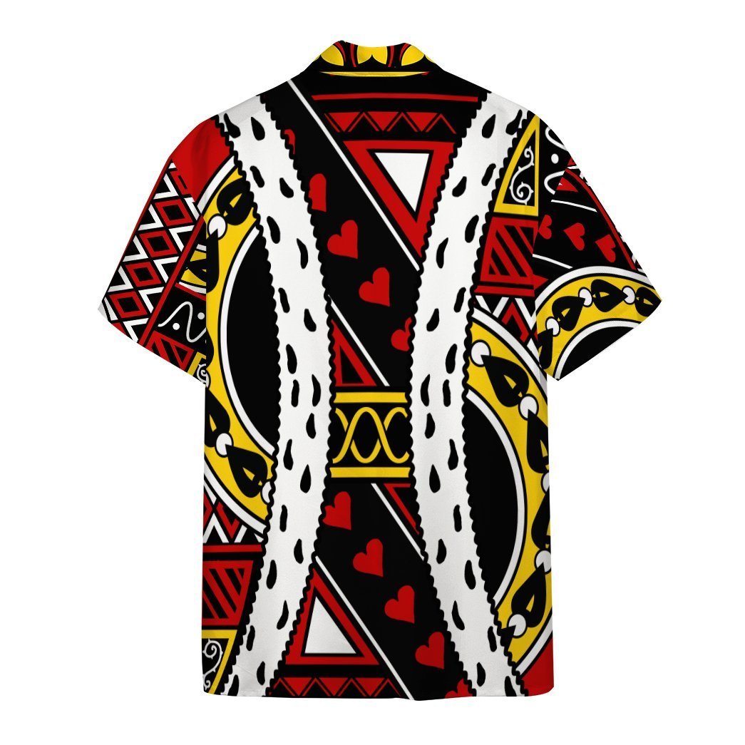 Gearhumans Gearhumsn 3D King of Hearts Charles Hawaii Shirt ZC22042129 Hawai Shirt 