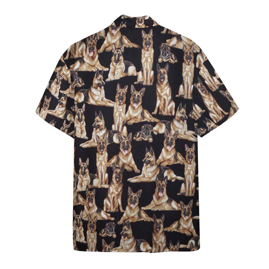 Gearhumans German Shepherd Dogs 3D Custom Hawaii Shirt GO10052112 Hawai Shirt 