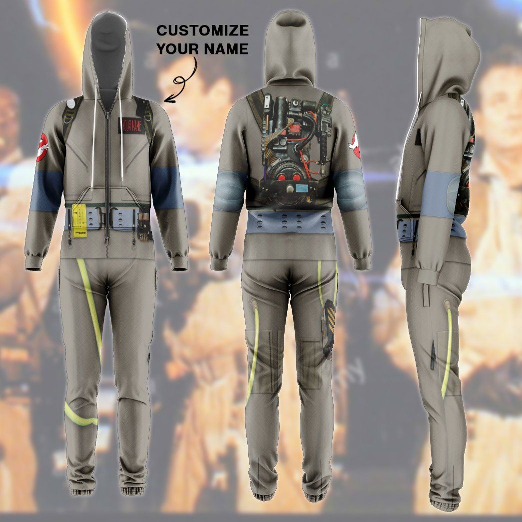 Gearhumans Ghostbusters 1984 Cosplay Custom Name Jumpsuit