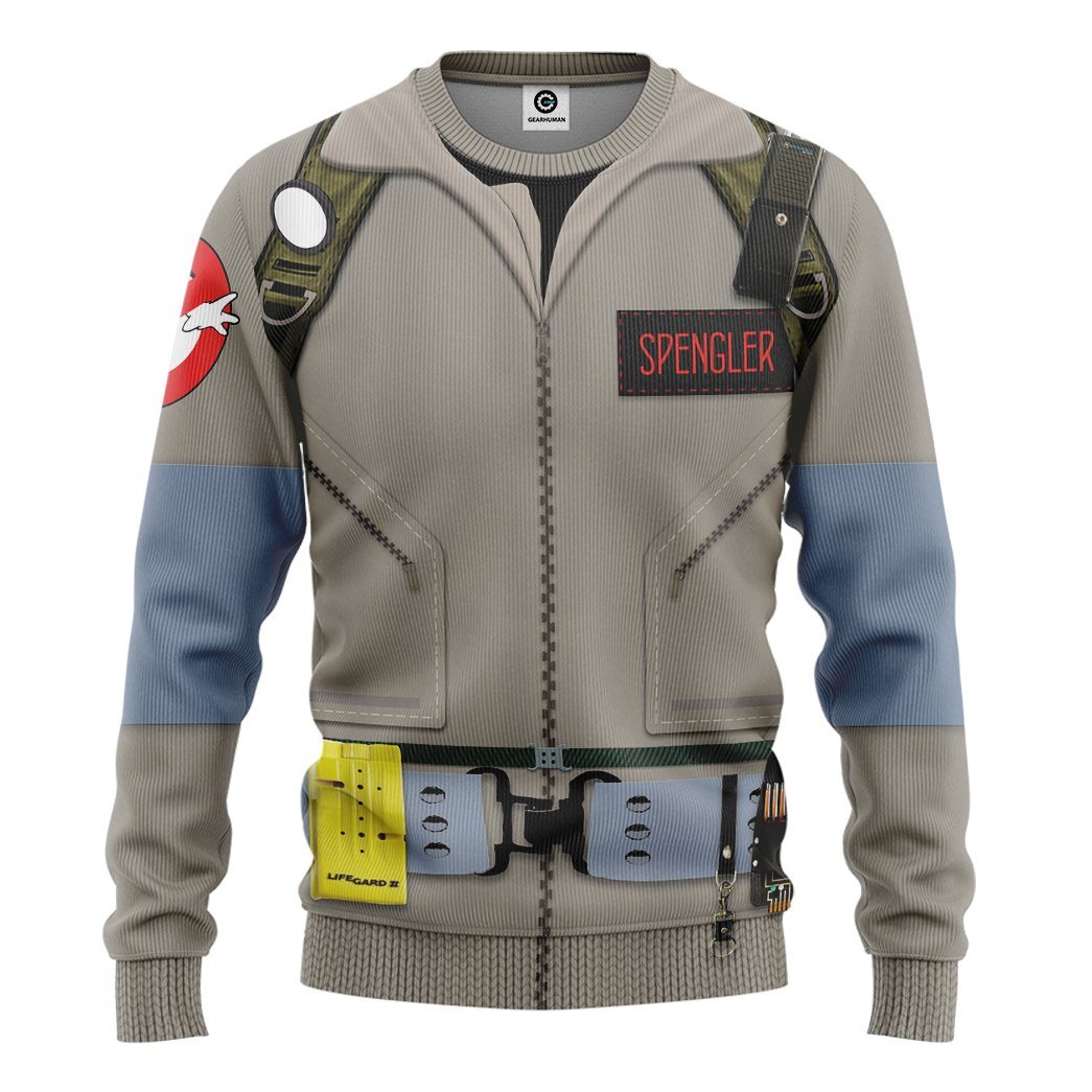 Gearhumans Ghostbusters 1984 Spengler Cosplay Custom Tshirt Hoodie Apparel GV190110 3D Apparel Long Sleeve S 