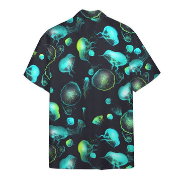 Gearhumans Glowing Jellyfish Hawaii Shirt