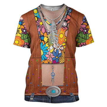 Gearhumans Hippie Custom T-shirt - Hoodies Apparel