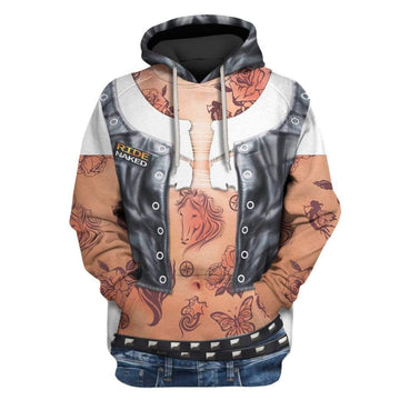 Gearhumans Ladies Tattoo Custom T-shirt - Hoodies Apparel HD-GH20365 3D Apparel Hoodie S 