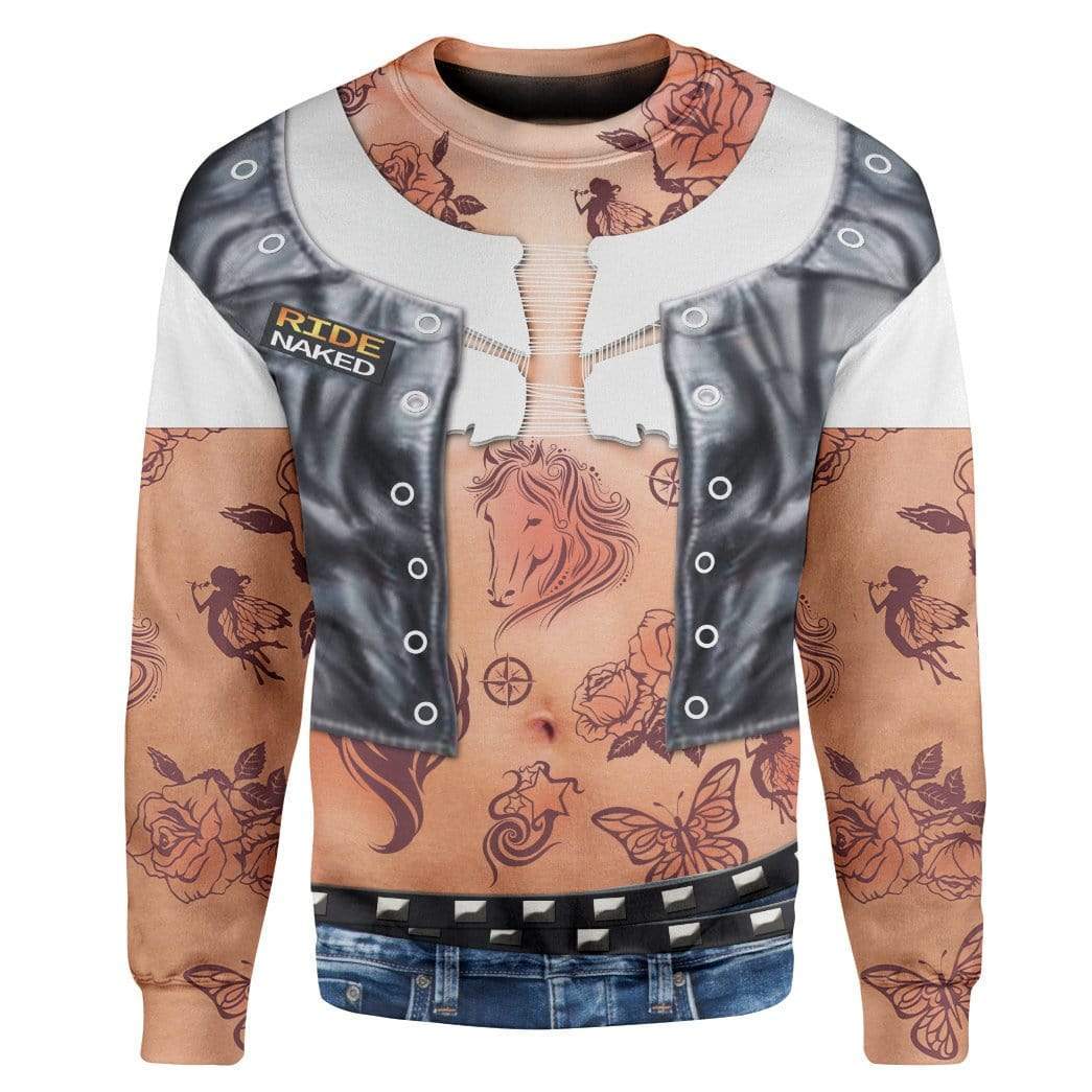 Gearhumans Ladies Tattoo Custom T-shirt - Hoodies Apparel HD-GH20365 3D Apparel Long Sleeve S 