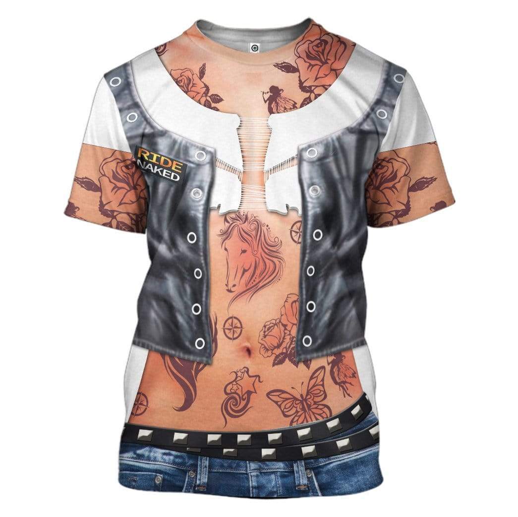 Gearhumans Ladies Tattoo Custom T-shirt - Hoodies Apparel HD-GH20365 3D Apparel T-Shirt S 